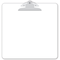 Doodlebug Design Inc.™ Clipart Lily White Monochromatic Clipboard